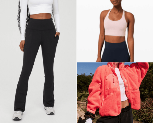 favorite athleisure!! cover photo collage