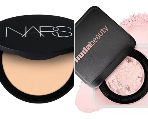 Setting powders cover photo collage