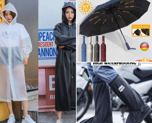 Raincoat cover photo collage