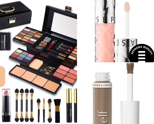 Summer makeup cover photo collage