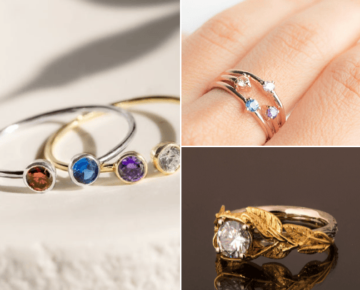 All kinds of jewelry cover photo collage