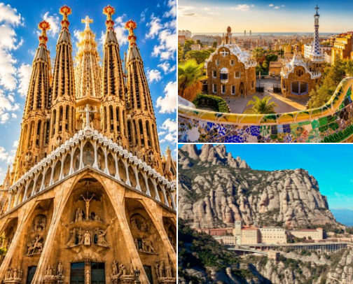 the perfect BARCELONA itinerary cover photo collage