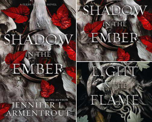 Save & Read - A Shadow in the Ember: Flesh and Fire, Book 1 fan reading guide cover photo collage