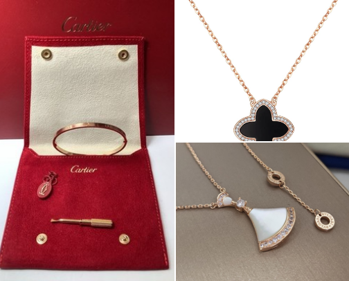 Jewelry pieces that look stunning for WINTER cover photo collage
