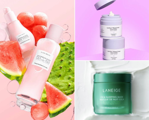 Skincare products for you🌸 cover photo collage