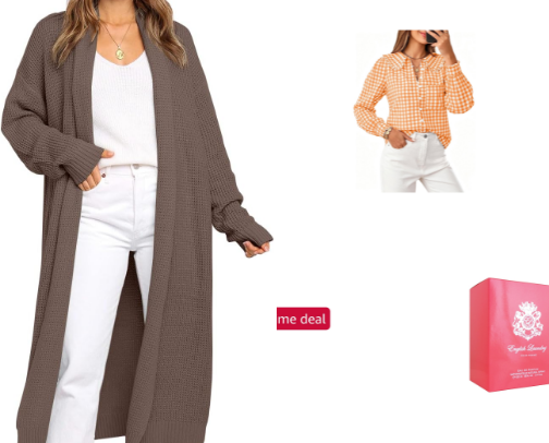@AMAZON WOMEN Long CARDIGAN SWEATERS  by LILLUSORY Store. 💖 cover photo collage