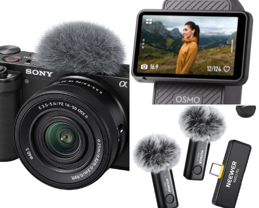 Blogging & Content Creation Gadgets cover photo collage