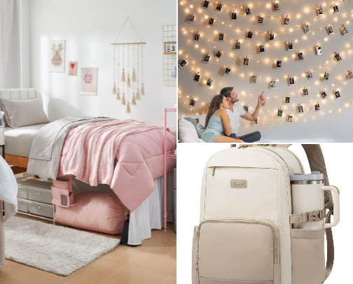 DORM ESSENTIALS (the ONLY college packing list you’ll ever need) 🏫 cover photo collage