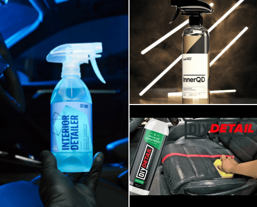 Car Interior Cleaners & Quick Interior Detail Sprays cover photo collage
