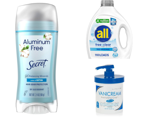 Sensitive skin necessities cover photo collage