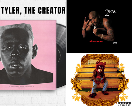 Must have Hip-Hop vinyls cover photo collage