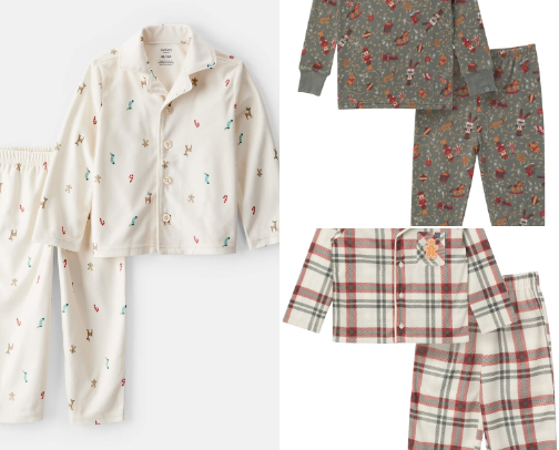 Toddler Christmas Pajamas Roundup cover photo collage