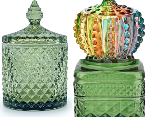 Green Glass Home Decor 💚 cover photo collage