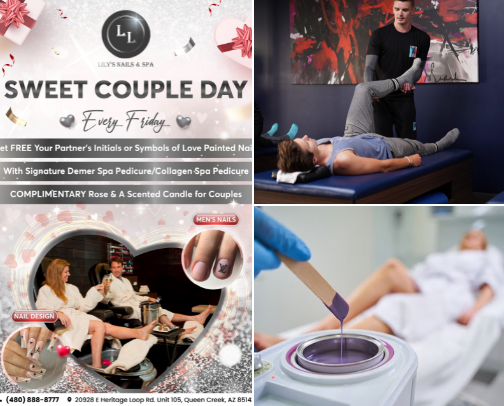 Pamper places cover photo collage