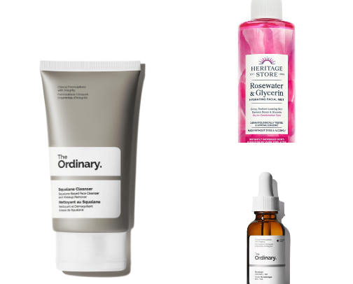 My GO TO skincare routine products (combo skin) & other beauty MUST HAVES! cover photo collage