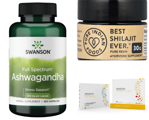 Mood and Energy Supplements - Men. cover photo collage