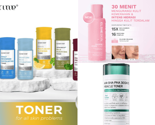 Toner yang wajib banget kalian cobain cover photo collage