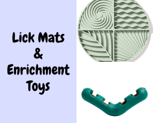 Lick Mats & Enrichment Toys!😋 cover photo collage