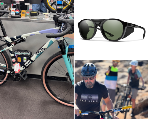 Mountain bike cover photo collage