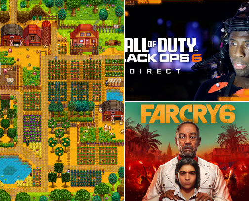 Top Video Game Recs cover photo collage