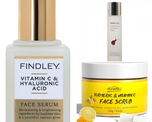 Skin care cover photo collage