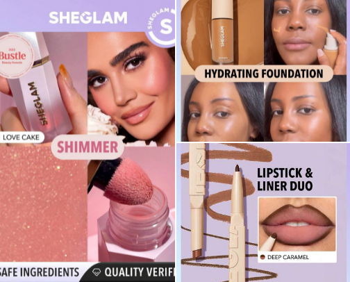 Make Up Shop cover photo collage