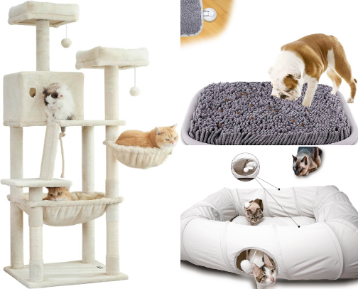 Cute dogs and cats things cover photo collage