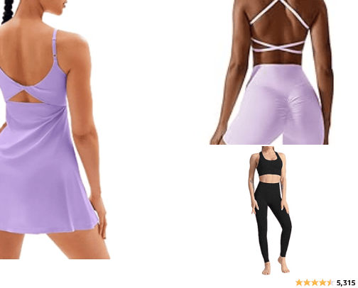 ATHLEISURE WEAR lavender vibes💜 cover photo collage