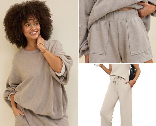 Work from Home Lounge Sets cover photo collage