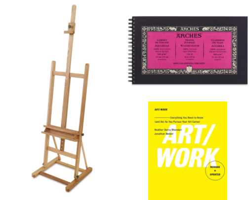 THE ARTIST'S STUDIO cover photo collage