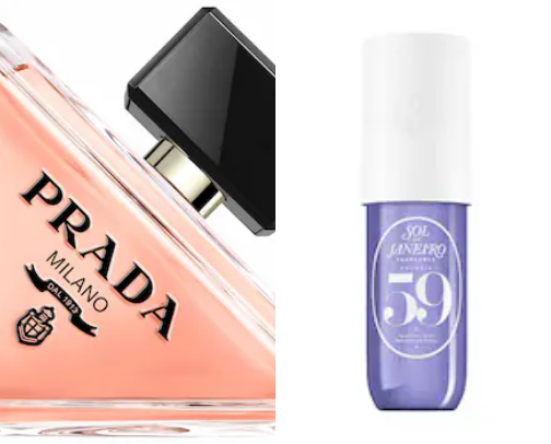 Parfume and body mist cover photo collage