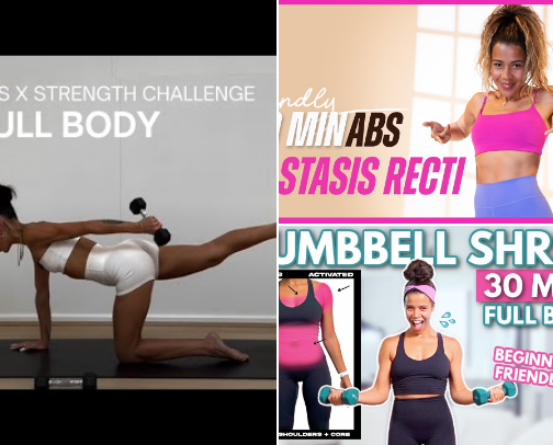 My Favorite Home Workout Videos cover photo collage