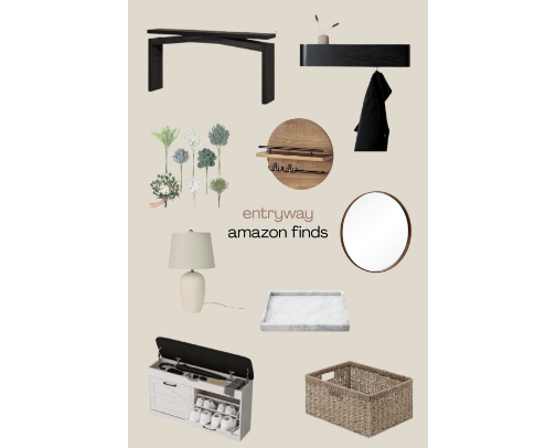 Entryway Amazon Finds cover photo collage