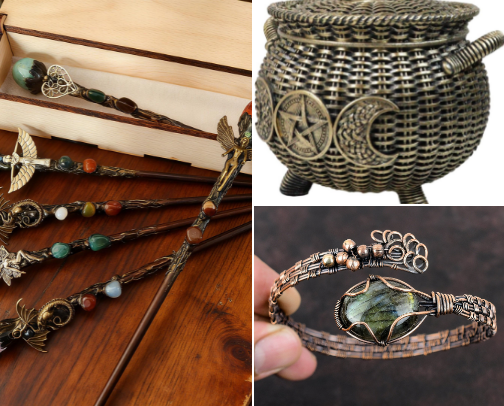 Witchy Gifts for Her: Unique Whimsigoth Decor & Tarot Finds cover photo collage