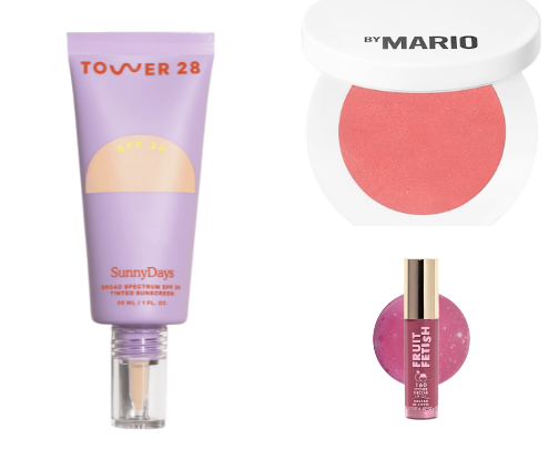 My favorite skincare and makeup products for dry skin cover photo collage