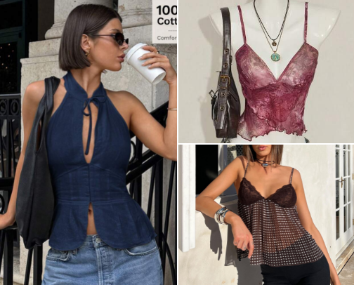 ✨The Cutest and Hottest Tank/ Halter Tops that will make you THAT IT GIRL 💅🏼 ✨ (Y2K, Night Out, Soft girl) cover photo collage
