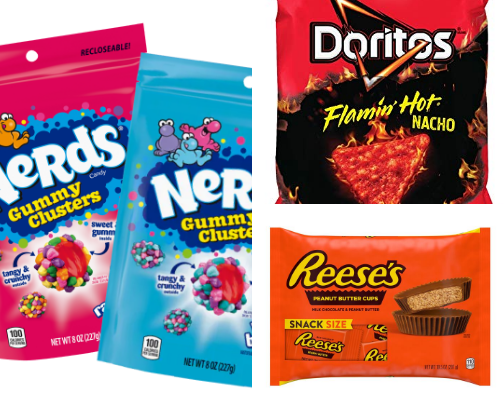 Top tier snacks cover photo collage