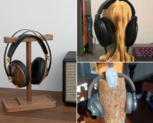 Handmade Headphone Stands That Finally Cleared My Cluttered Desk Corner cover photo collage