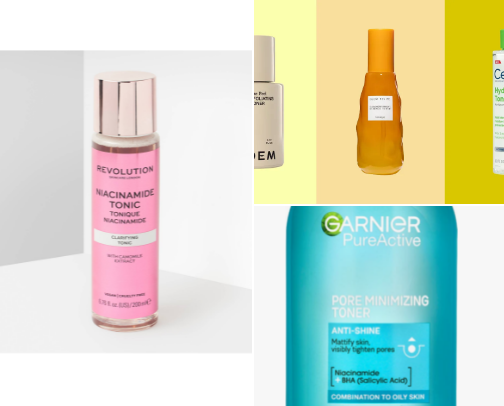 Drugstore affordable makeup and skin prep cover photo collage