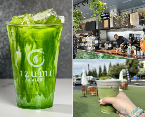 Matcha Spots cover photo collage