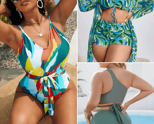 Swimwear plus I've edition cover photo collage