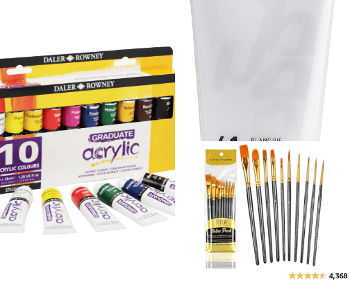 Art Supplies - Basic for Beginners cover photo collage