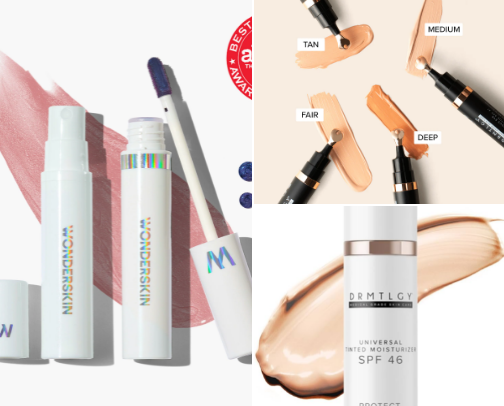 Full Face Make-up cover photo collage