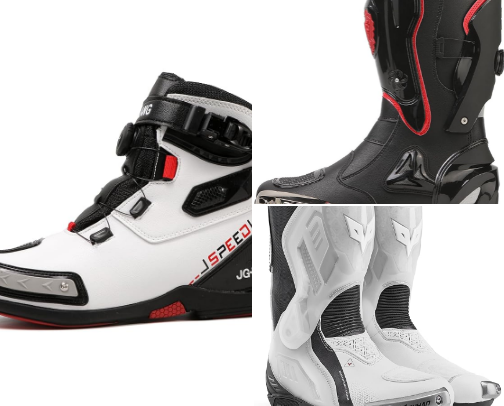 Shoes for riding motorbikes and touring cover photo collage