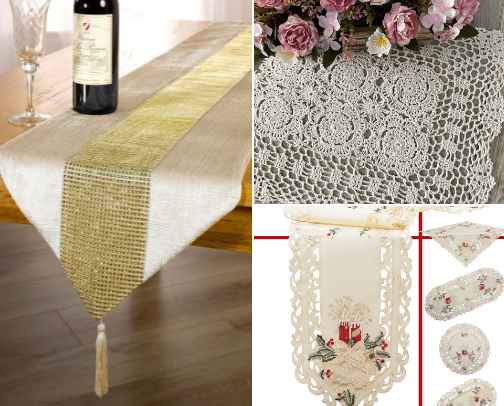 Aesthetic & Minimalist Table Runners & Placemats (eBay Finds!) cover photo collage
