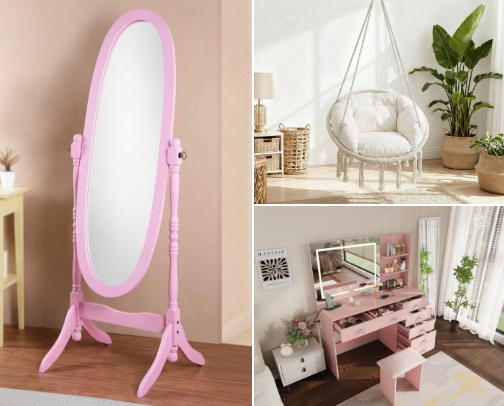 Pink themed room 💗🌸🌷🎀 cover photo collage