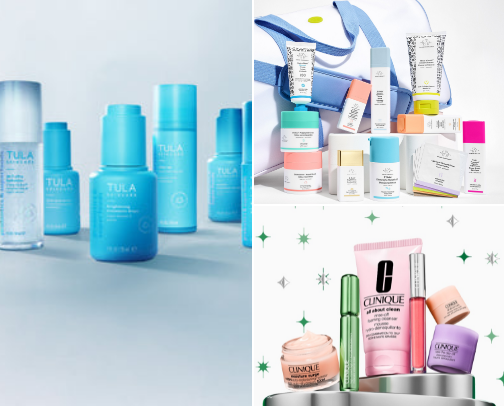 Beauty essentials for women cover photo collage