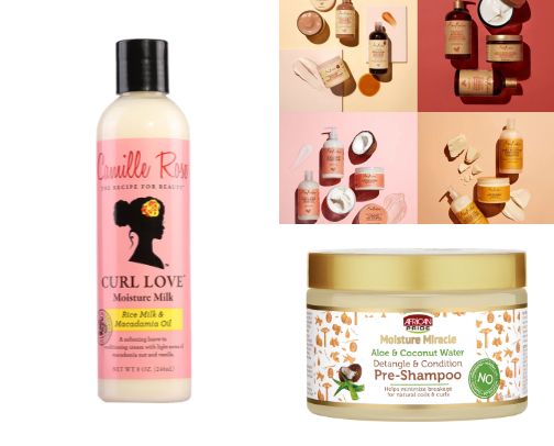 Hair products cover photo collage