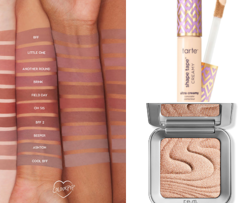 Favorite beauty products cover photo collage