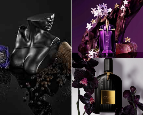 Perfumes with a Dark Edge: Inside My Collection 𖤐₊˚.༄☾⋆⁺ cover photo collage